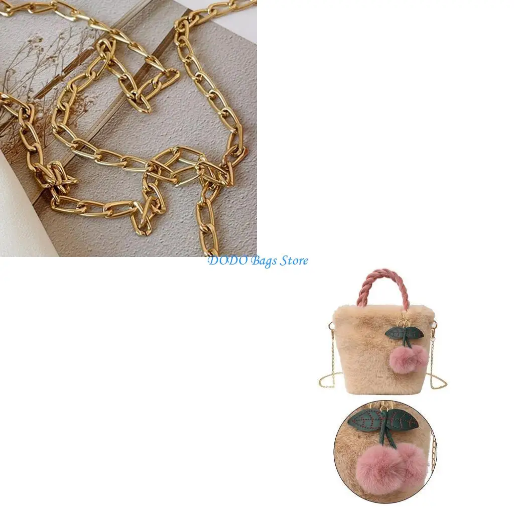 

2023 Сумка через плечо Модная сумка-цепочка с подвеской вишневого цвета Сумка-ведро