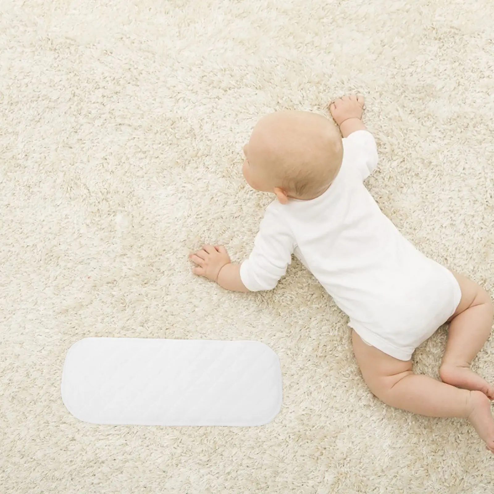 

10 шт. хлопковых впитывающих многоразовых моющихся вкладышей для тканевых подгузников для новорожденных