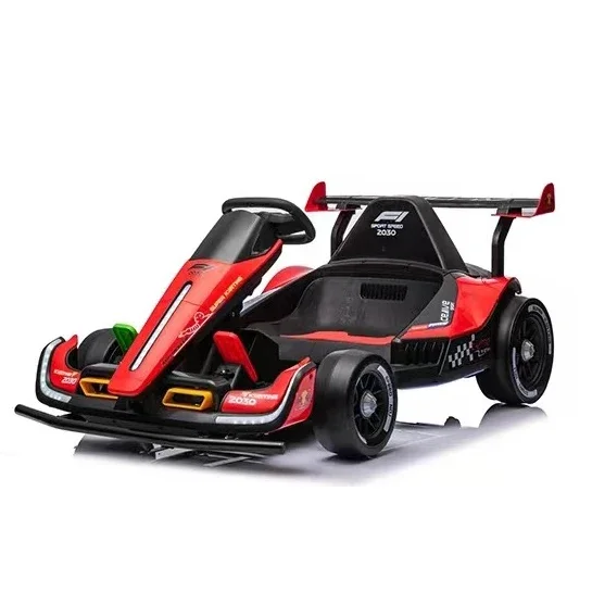 nuovo design go kart elettrico a doppia trazione con batteria 24V 10A alla deriva a 360 gradi con cuscino morbido in EVA e luce lampeggiante fredda