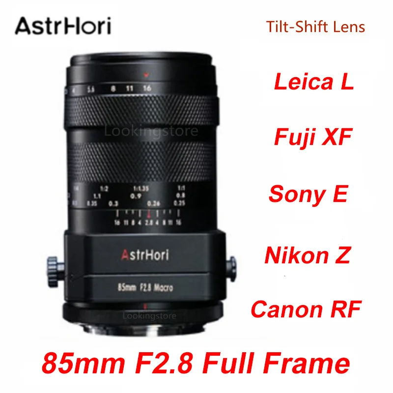 AstrHori 85mm F2.8 Tilt Shift Macro Lens Full Frame Portrait  for SONY E Nikon Z Canon RF R Panasonic Leica L Mount Cameras