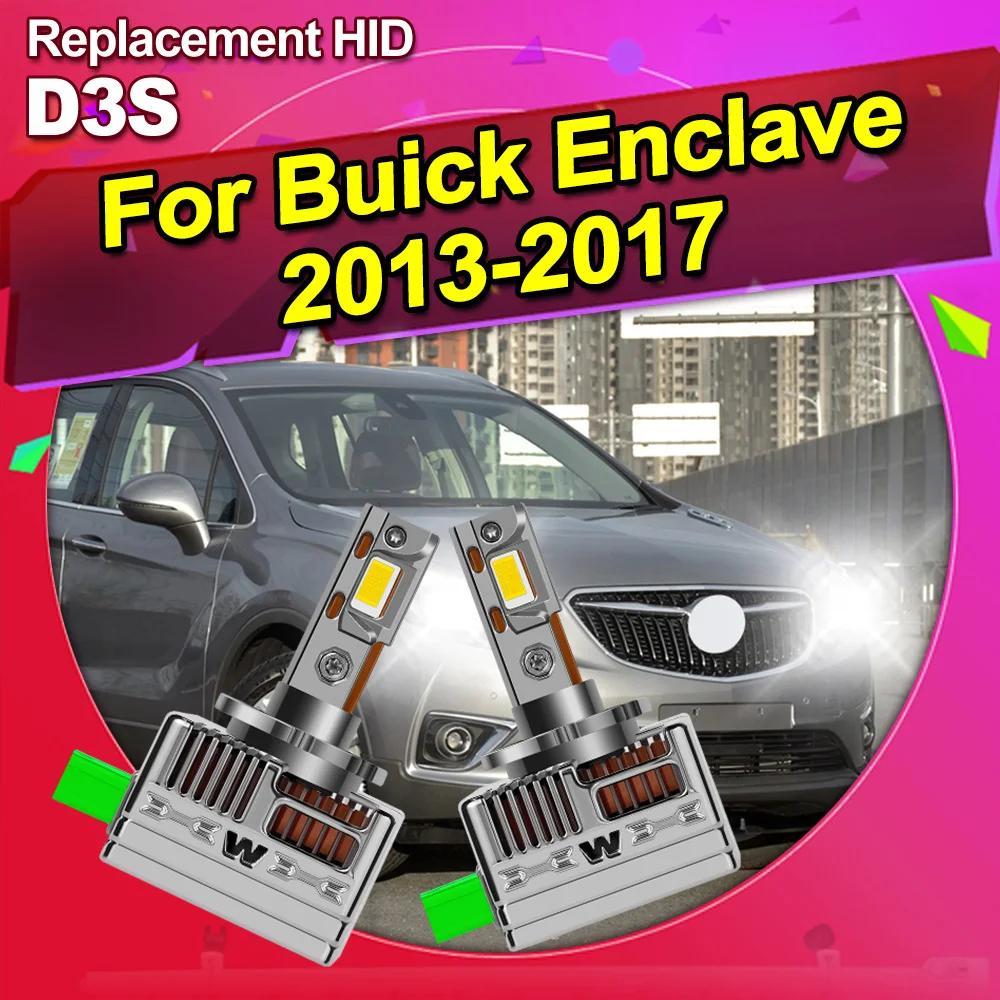

For Buick Enclave 2013-2017 D3S D3R LED Headlight Kit Bulbs 150W 20000LM 6000K White Replace Conversion Lamp
