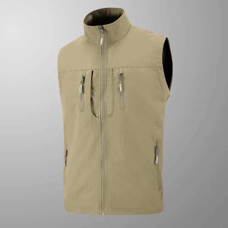 

Men's Spring Autumn Thin Multi-pocket Outdoor Casual Fishing Tooling Vest