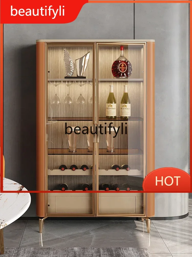 

CLight luxury wine cabinet Modern living room display cabinet High-grade gladoor storage wine cabinet C6601