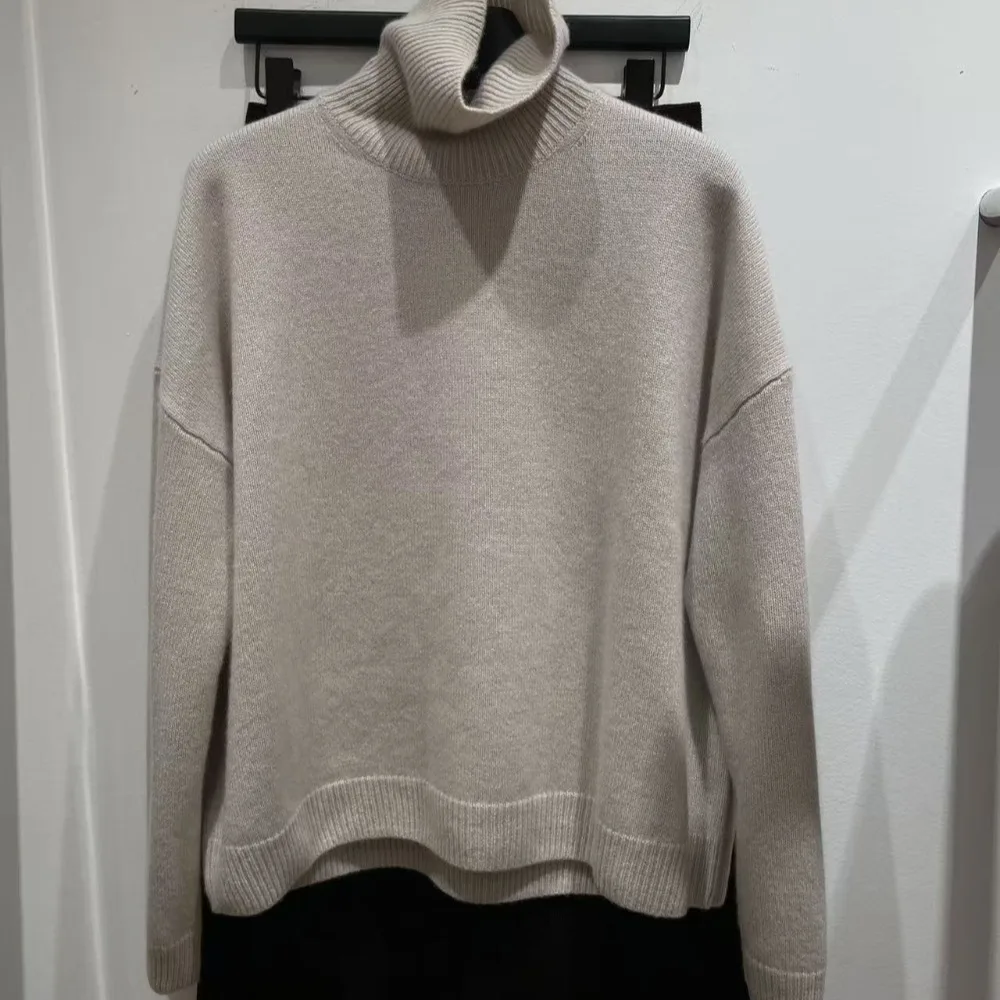 Cashmere Turtleneck Cashmere Sweater Long-sleeved Top Loose Knitted Sweater for Women