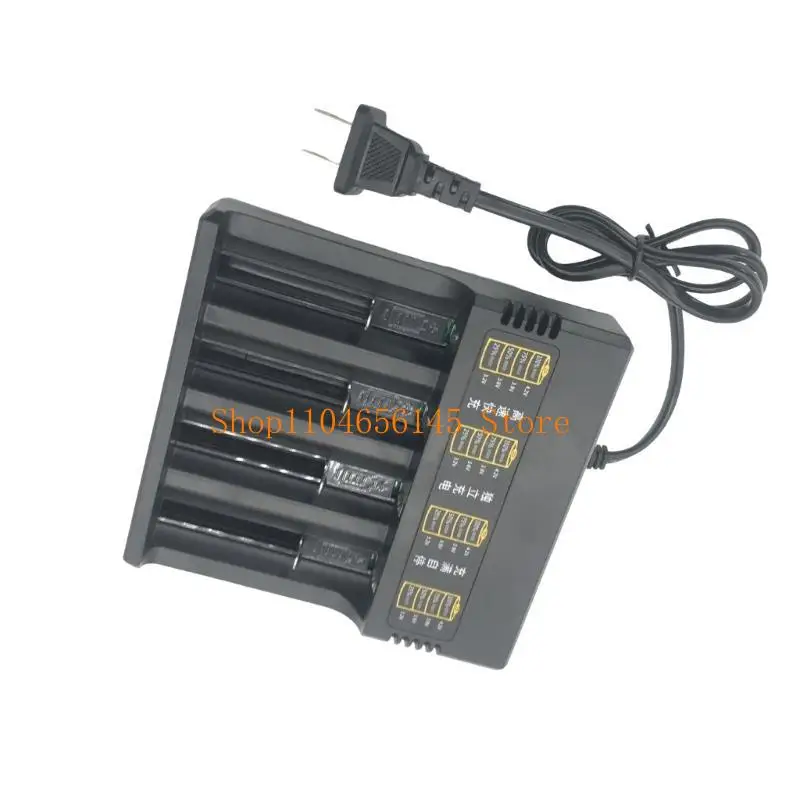 652F Multi Slot 18650 Battery Dock Supports Up to 4 Batteries Simultaneously