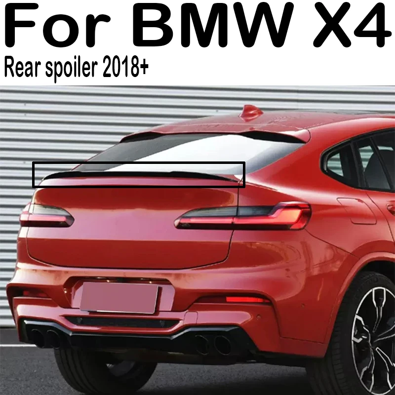 

For 2018+ BMW X4 G02 Car Rear Trunk Lid Lip Body Kit Spoiler Wings Carbon Accessories