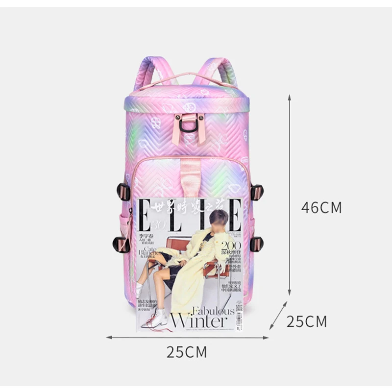 Gradient Wet Dry Separation Sports Fitness Bag Backpack Travel Waterproof Bags Large Capacity Independent Shoe Storage