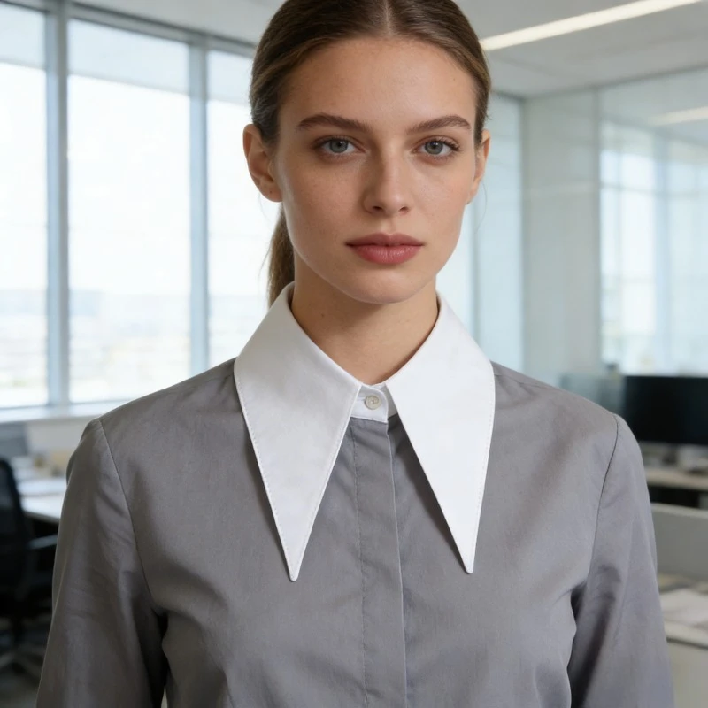 

Острый воротник, искусственный воротник, женский чехол на шею, воротник рубашки в иностранном стиле, съемные аксессуары, модные и универсальные