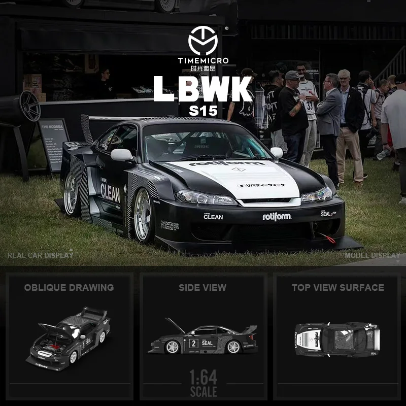 Timemicro-黒の限定モデルカー、lbwk s15、1:64 - AliExpress