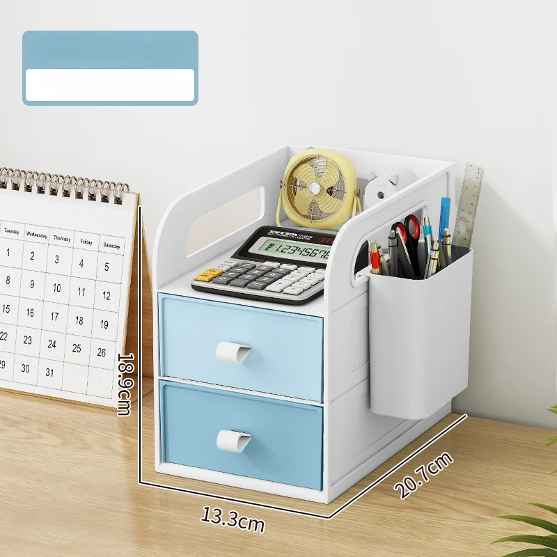 Student Desktop Organizer, Organisation Regal Büro Schreibtisch Datei Schublade Organizer Make-up Veranstalter Schmuck Veranstalter