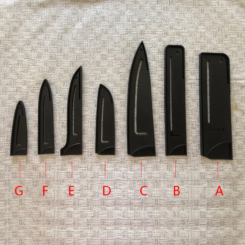 Plastic Chef Knife Covers Blade Protector Black Edge Guards Multipurpose Sheath Case Kitchen Accessories