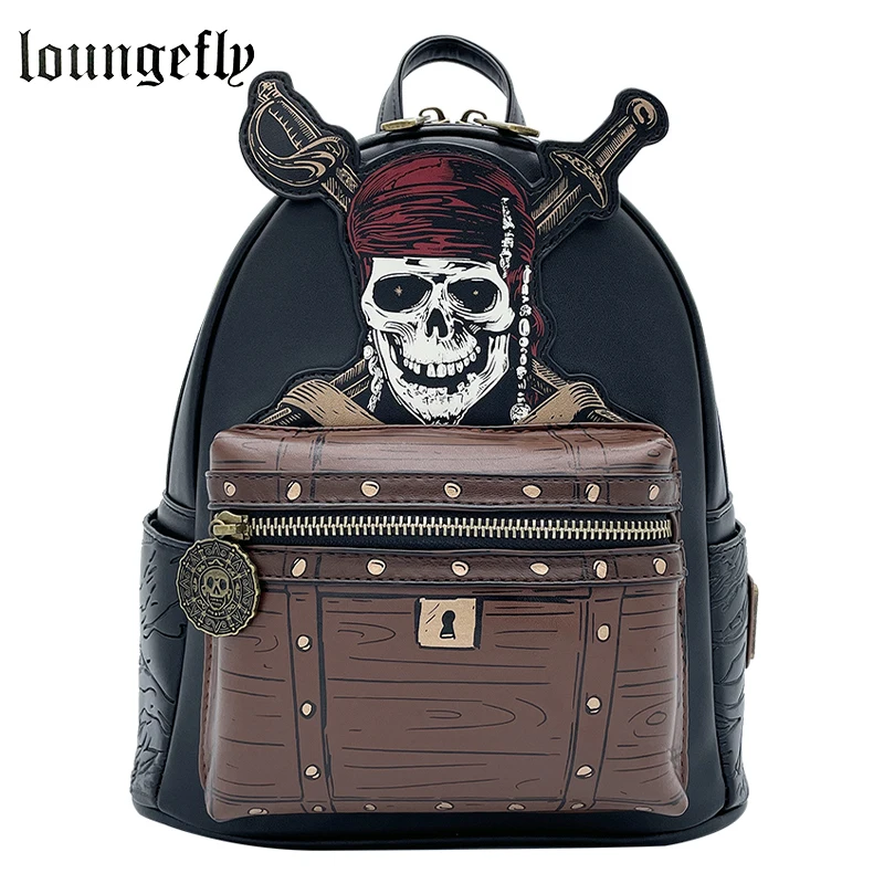 Loungefly Pirates of The Caribbean Backpack Cosplay Backpack Pirate Bag