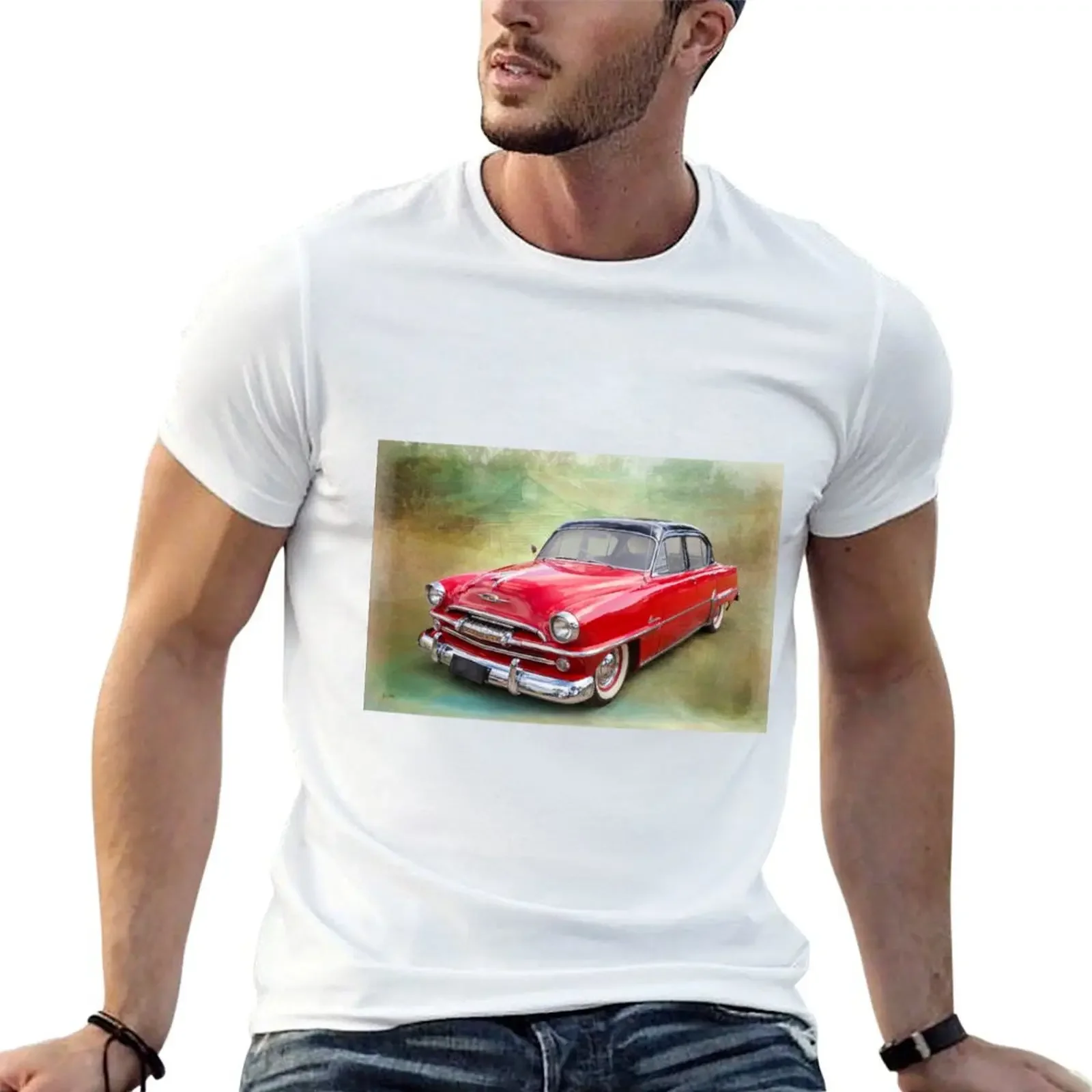 1954 Plymouth T-Shirt Louboutins shirts graphic tees men t shirts high quality