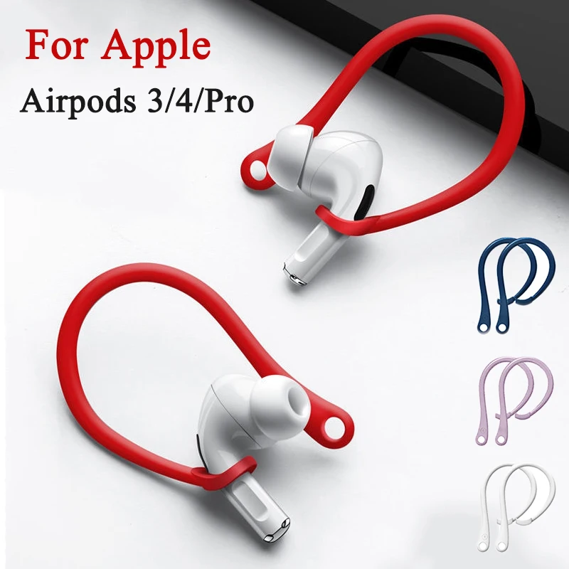 Sports Silicone Ear Hooks for Apple AirPods 3 4 Headset Hook Holder Anti-fall Bluetooth Earphone Protector for Apple AirPods Pro