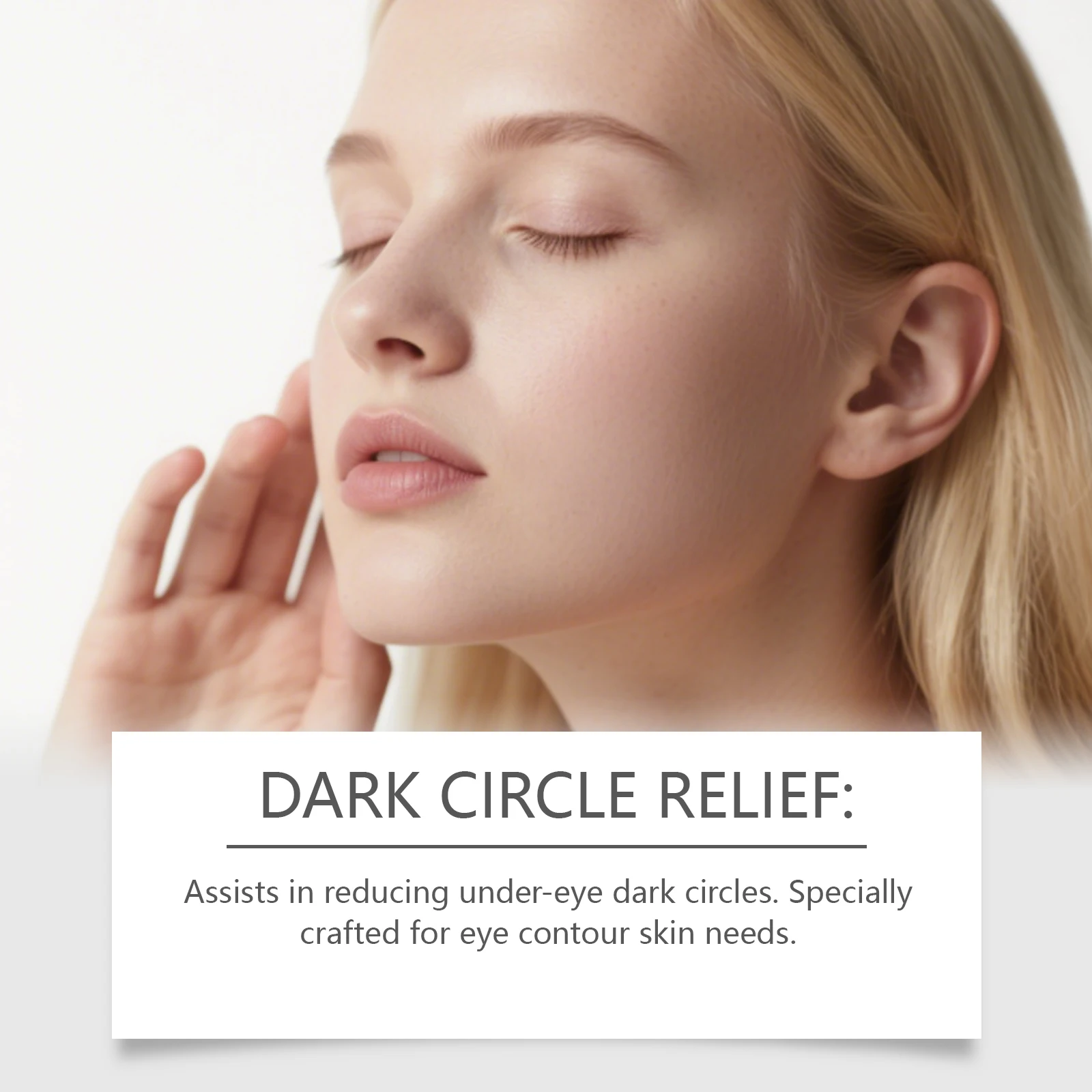 Ginseng Peptide Roll-On Eye Cream - Moisturizing Care for Eye & Facial Fine Lines and Dull Skin, Leaving Skin Soft and Supple