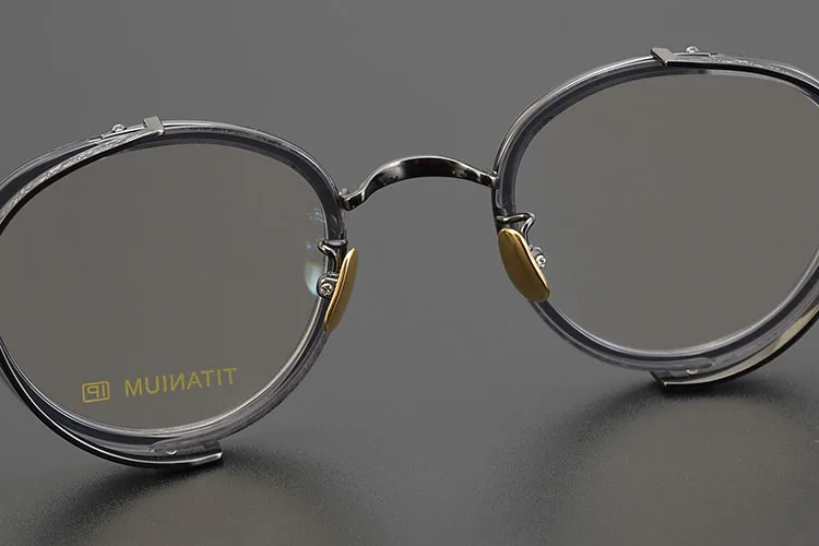 Titan Schildkröte Lesebrille Männlich Handgemachte Schmale Brillen Rahmen Anti Blaues Licht Gläser +1,0 1,5 1,75 2,0 – Detail 29