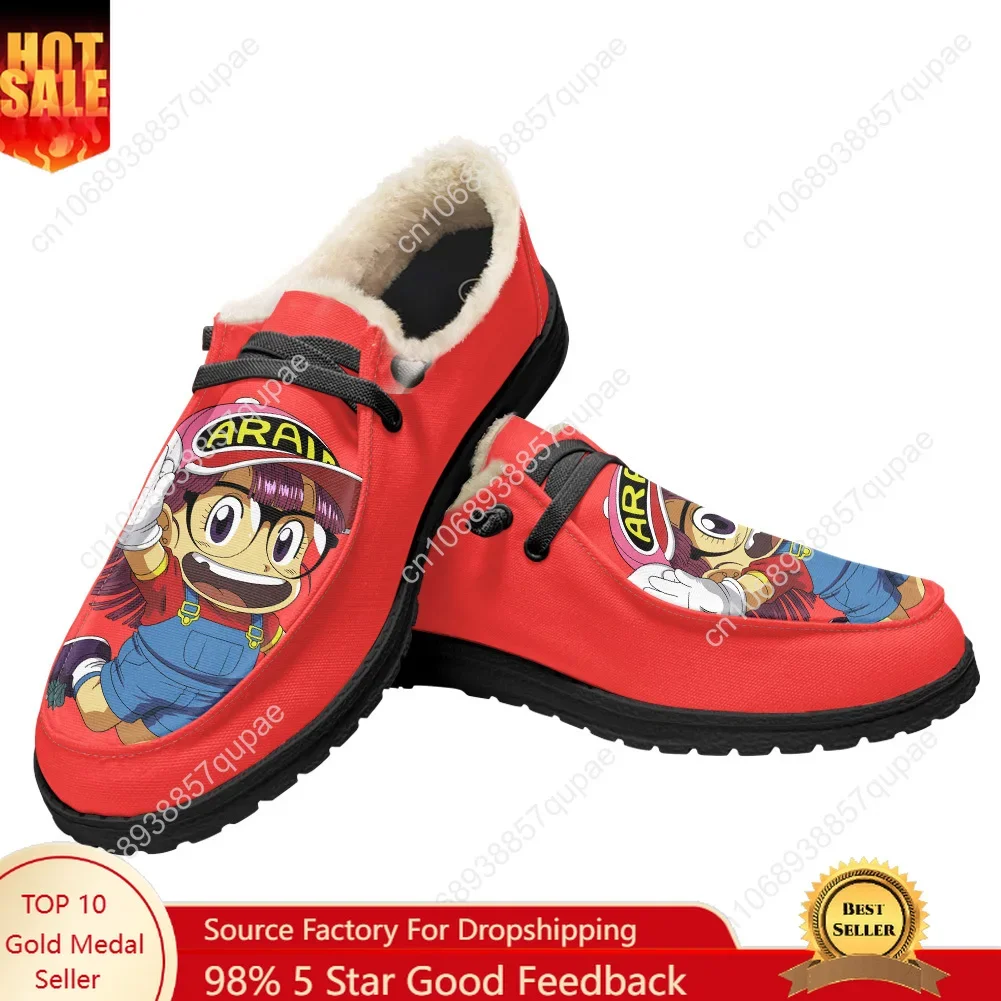 Arale Dr Slump Flat Shoes Anime Cartoon Men Women Teenager Sneakers Soft Keep Warm Shoes Outdoor Casual Footwear Custom Shoe