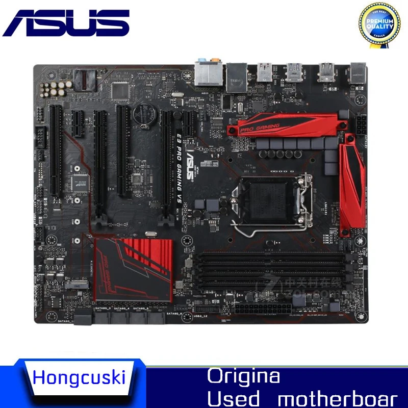 

For ASUS E3 PRO GAMING V5 LGA1151 Used original motherboard Socket LGA 1151 DDR4 64GB C232 Desktop Motherboard