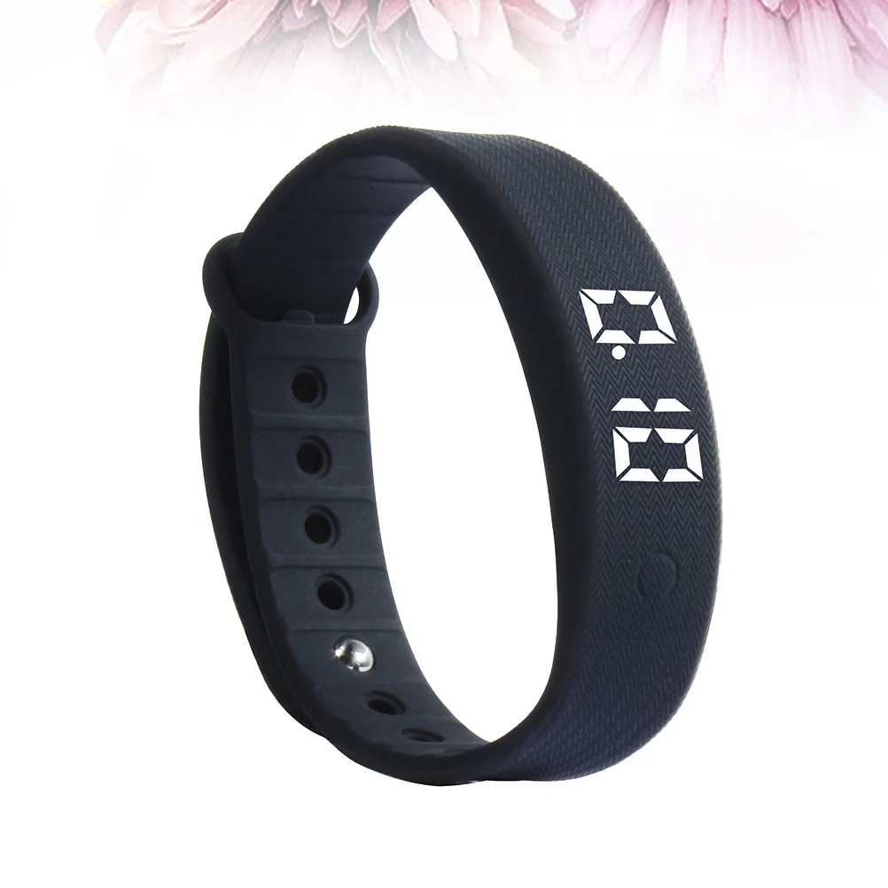 

Black Waterproof Fitness Smart Wristband LED Touch Screen Temperature Monitoring Sleep Quality Activity Tracker