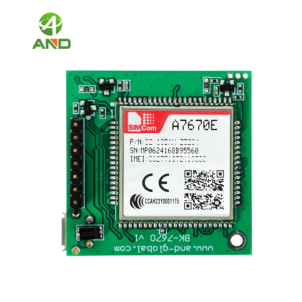 for Europe Africa Korea Southeast Asia A7670E LASE 4G Cat 1 with GSM GPS Module development Core Board A7670E-FASE A7670E-LASE