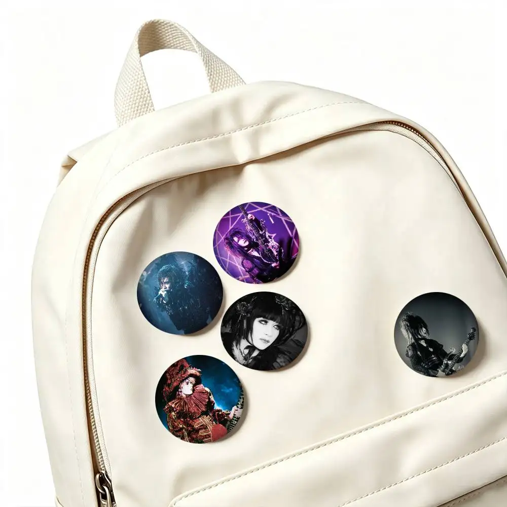 M-MALICE MIZER Rock Band 25mm 32mm 44mm 58mm 75mm Brooches Badges Pins for Accessories Gift