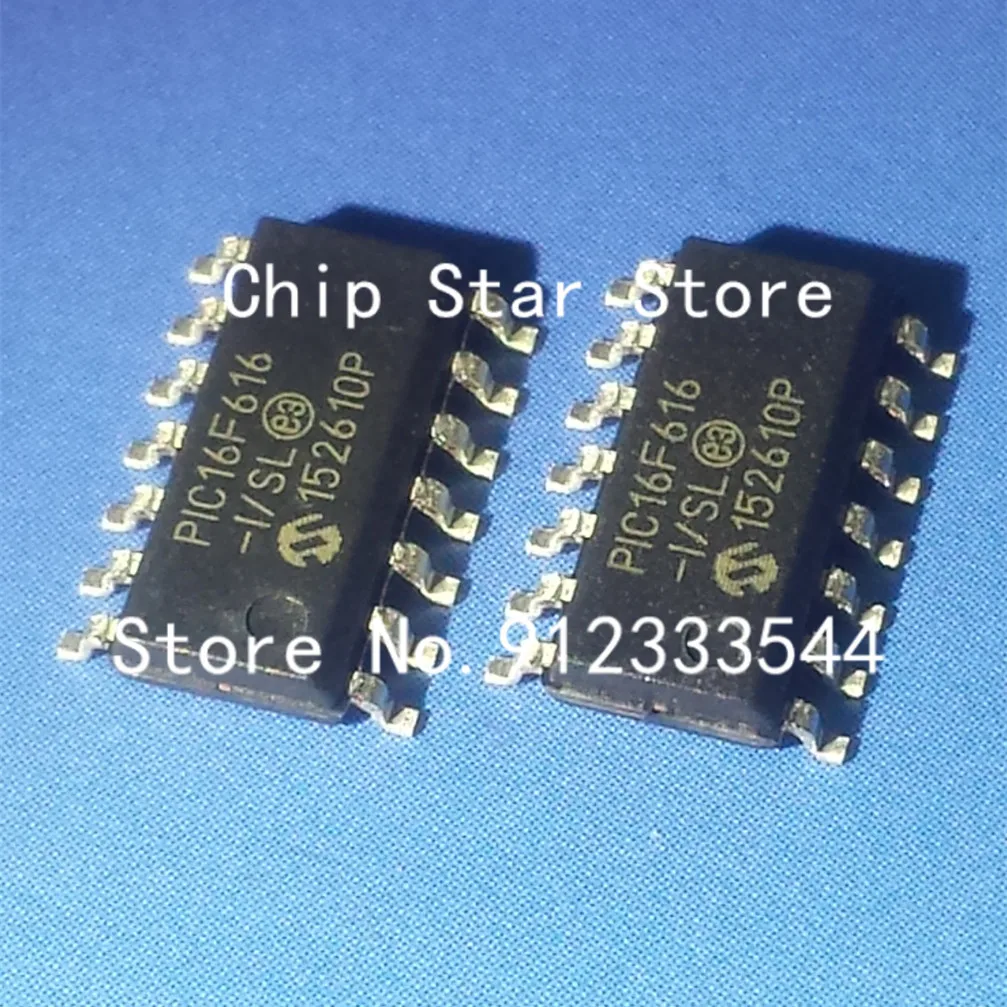 5-100pcs  PIC16F616-I/SL  PIC16F616T-I/SL  PIC16F616  SOIC14 8Bit Microcontrollers MCU 100%New And Original