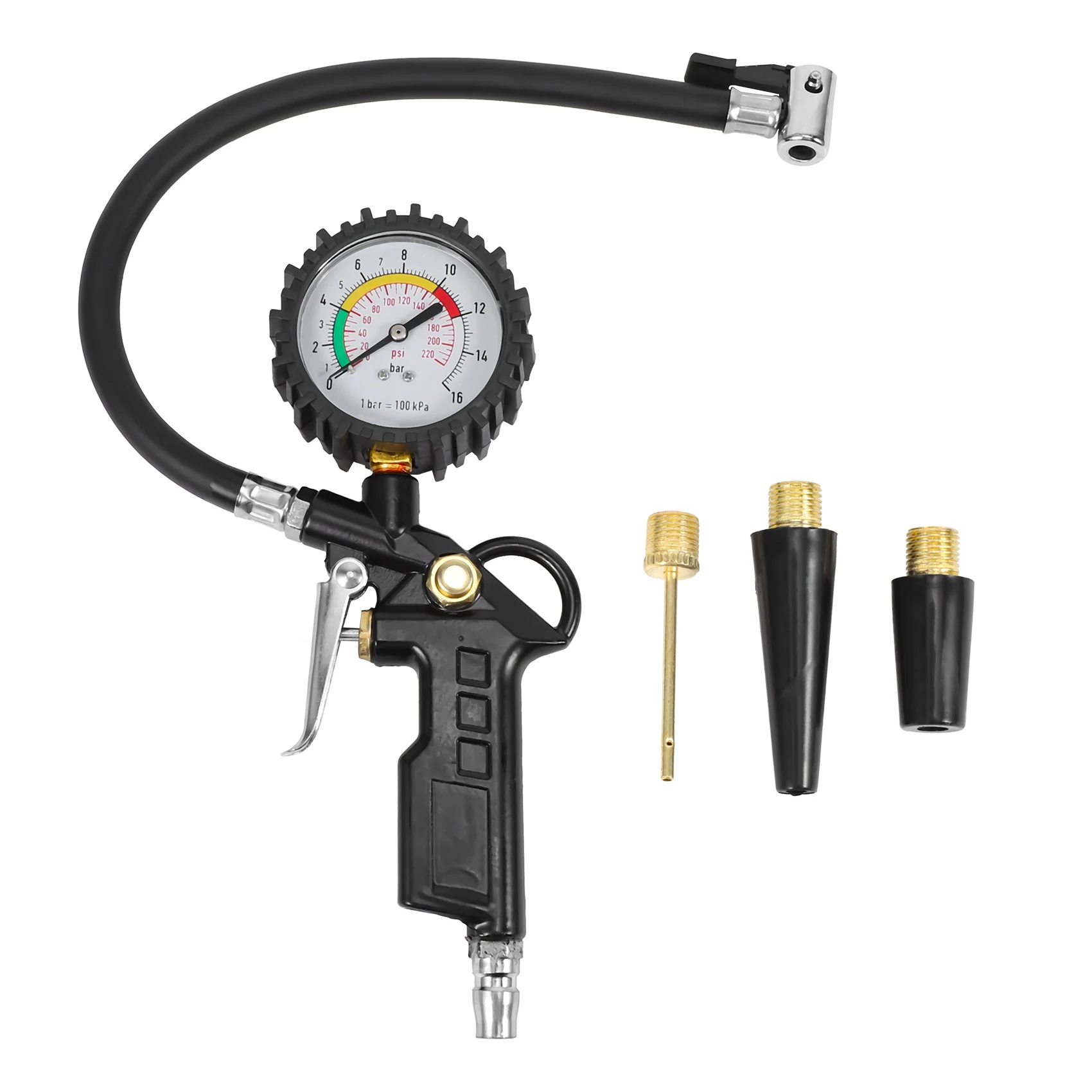 

Car Tire Pressure Gauge 220 PSI Tire Inflator with Pressure Gauge Air Compressor for Cars Motorcycles Bicycles