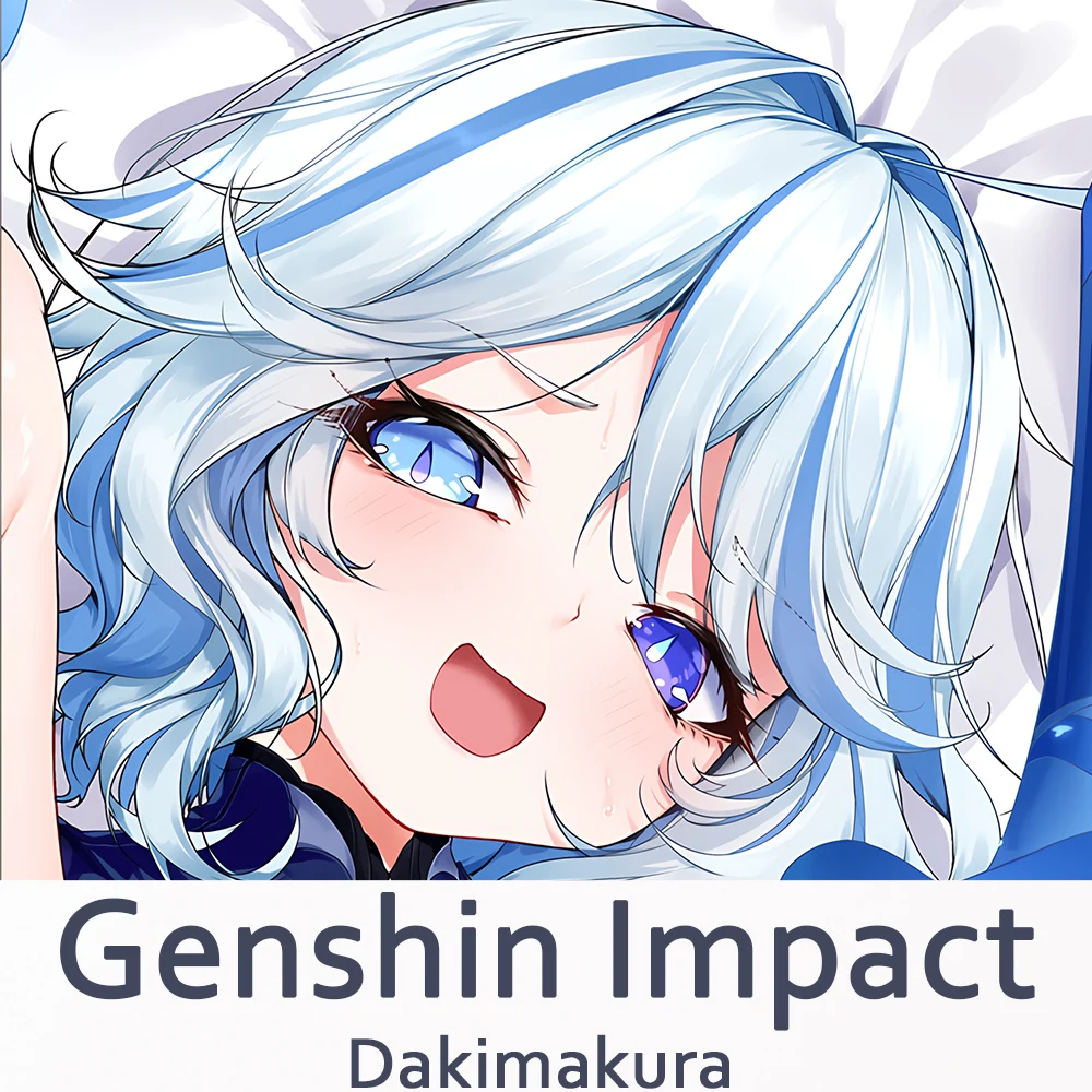 Наволочка для подушки Genshin Impact Furina Dakimakura, двусторонняя наволочка