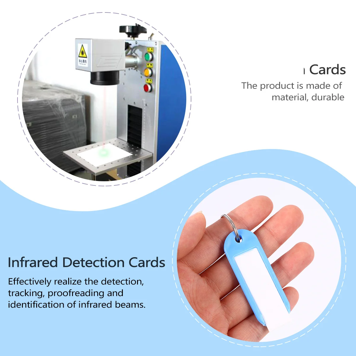 

1pcs Frequency Doubler 20X15Mm 1064Nm Ir Card Display Board Ceramic Substrate Alignment Tool