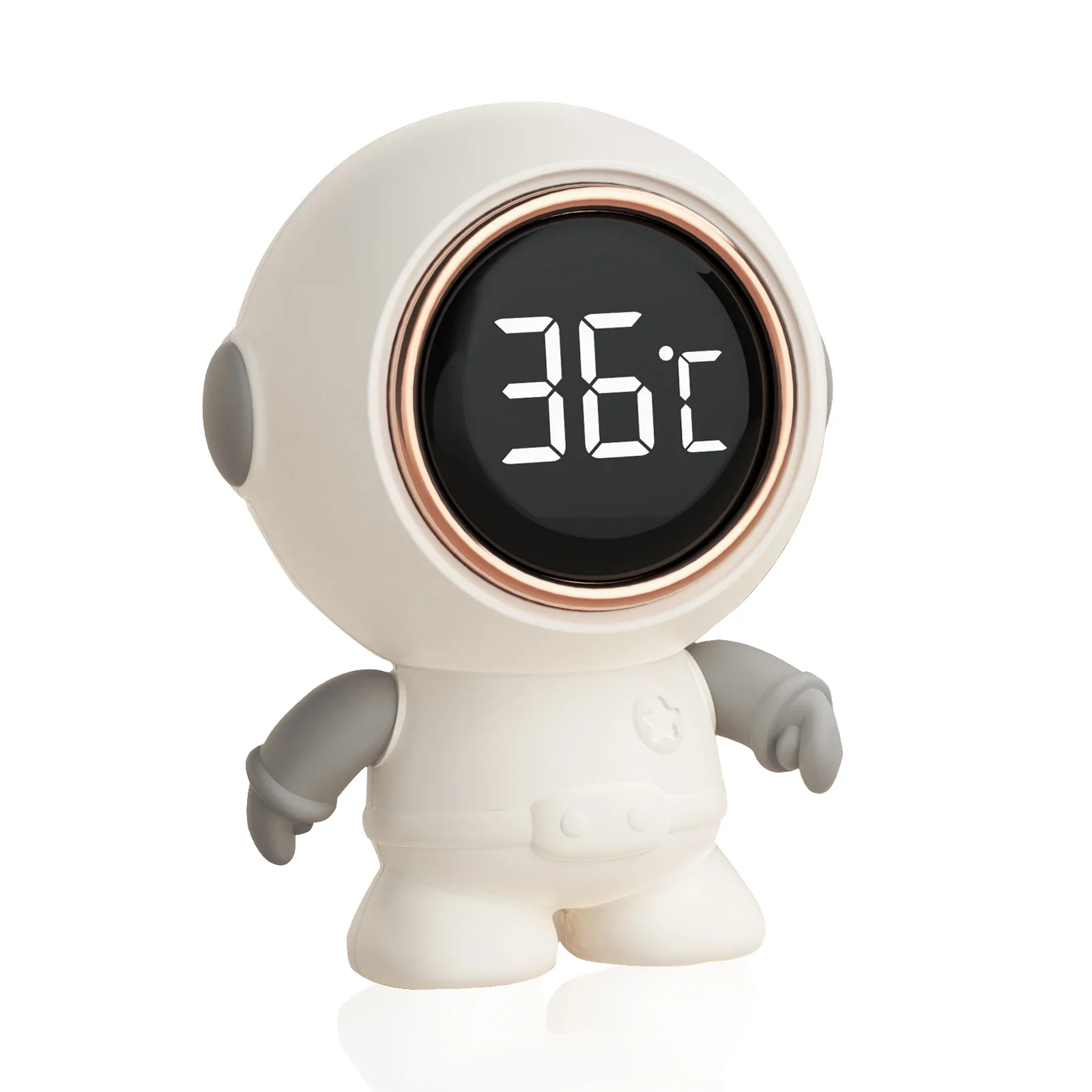 Baby Bath Thermometer Floating Toy IP65 Waterproof Astronaut Water Thermometer with Touch LED Display for Newborn Baby Shower In