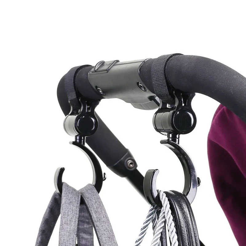 Hooks for Stroller Car Shopping Cart Hooks Baby Stroller Accessories Rotate 360 Degree Hook Pram Organizer Bag Hanger