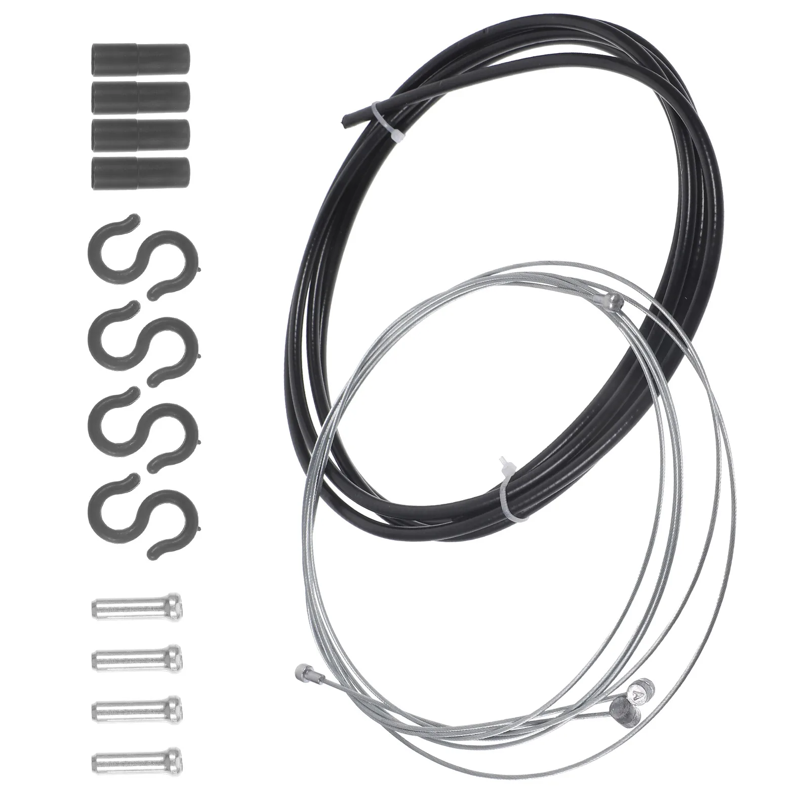 

1 Set Bike Galvanized Steel Durable Replacement For Mountain Road Folding Bikes Brake Line Shift Cable Bike Brakes