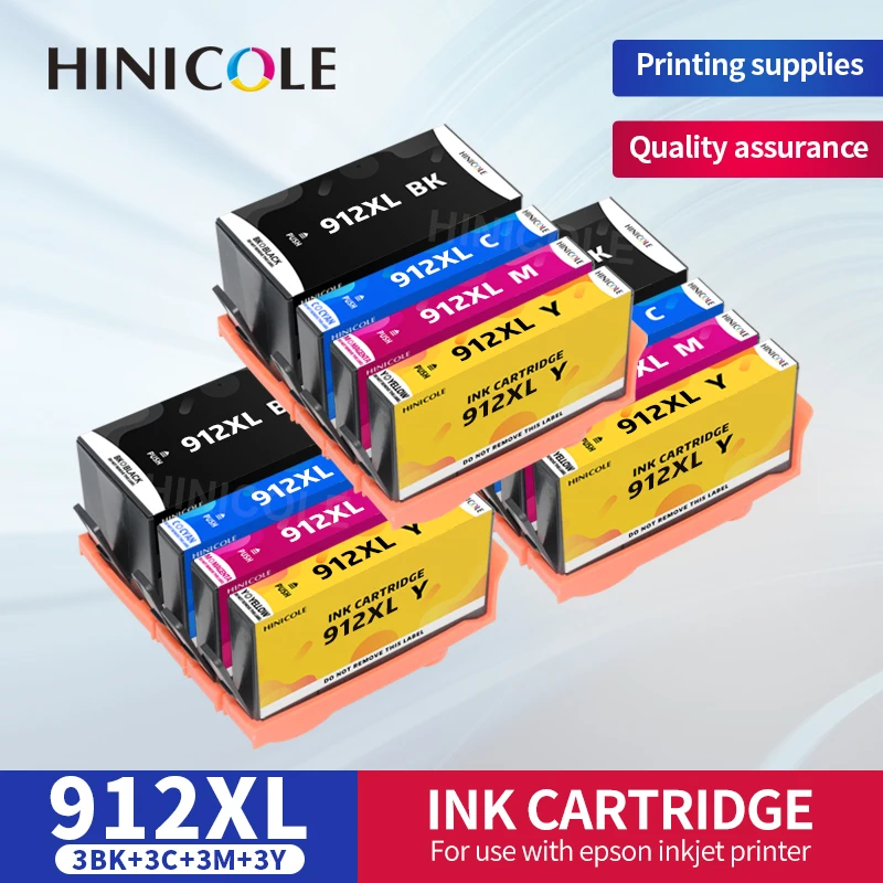 

HINICOLE совместимый с HP 912XL 912, совместимый картридж для HP OfficeJet Pro 8020 8022 8023 8024 8025 8026 8028 8035