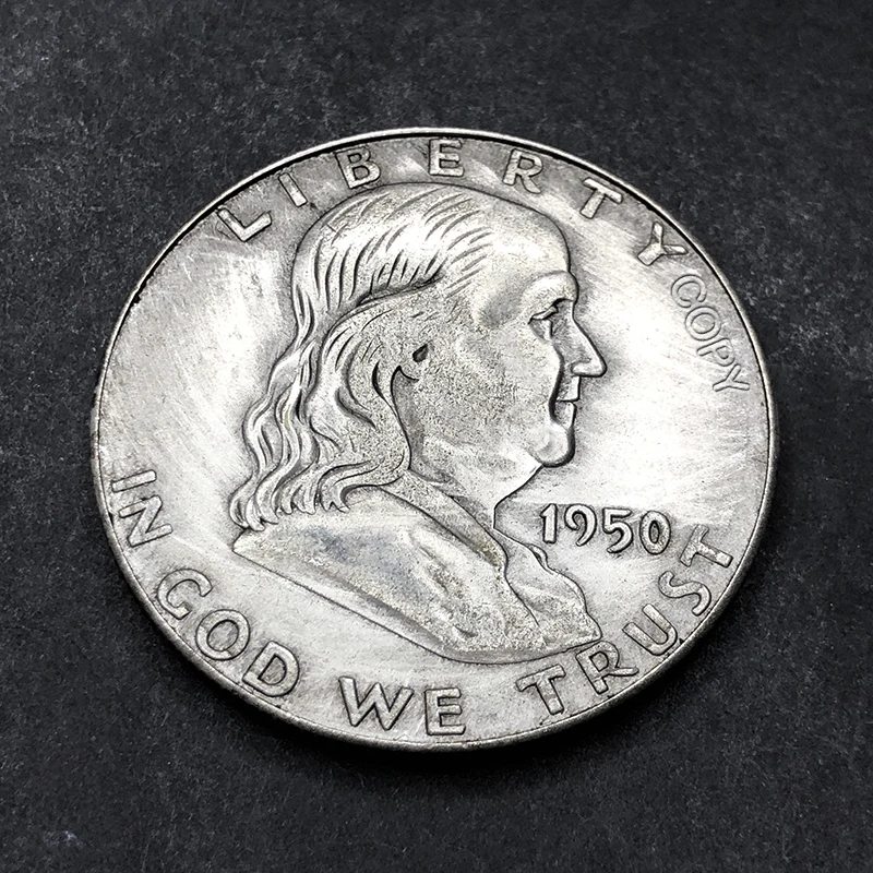 US 1948-1962 Franklin Liberty Bell 10 Year Half Dollar Replica Commemorative Coin Collect Home Decor Medal Old Money Gift