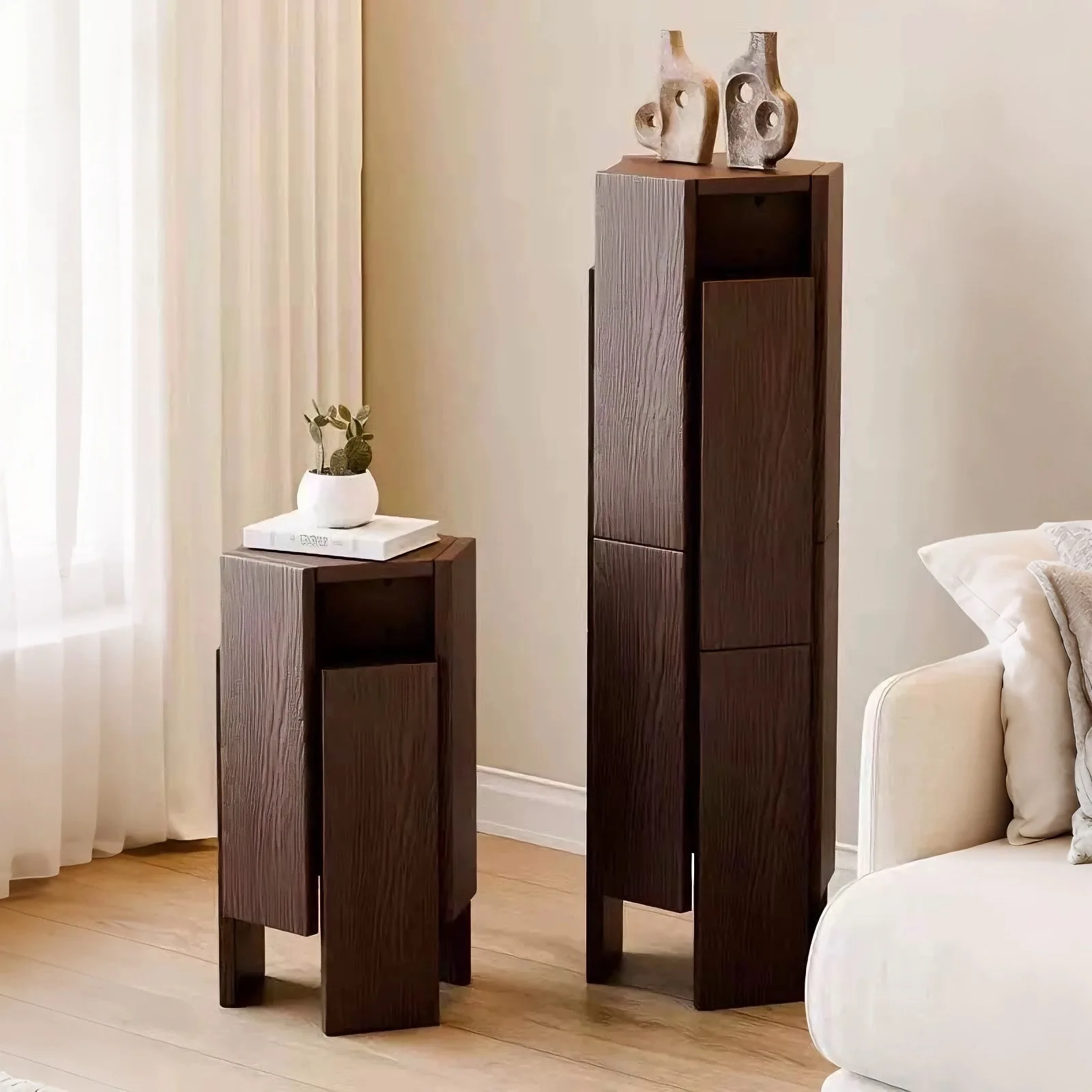 Solid wood bench  stackable order stool thickened and thickened movable sofa several wooden stacked stools