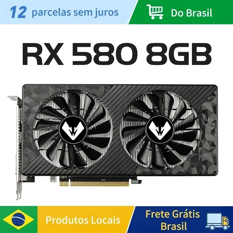 グラフィックボード・グラボ・ビデオカード SOYO REDEON RX580 8GB Gaming GPU SOYO AMD Radeon RX580 8 グラムグラフィックスカード GDDR5 メモリ