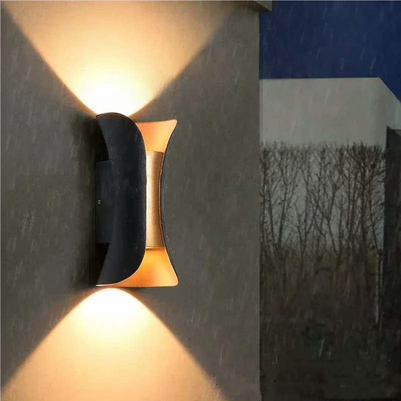 

Modern Minimalist Style Indoor and Outdoor LED Wall Lamp with Warm White Plastic Material No Waterproof Home Decoration Lighting