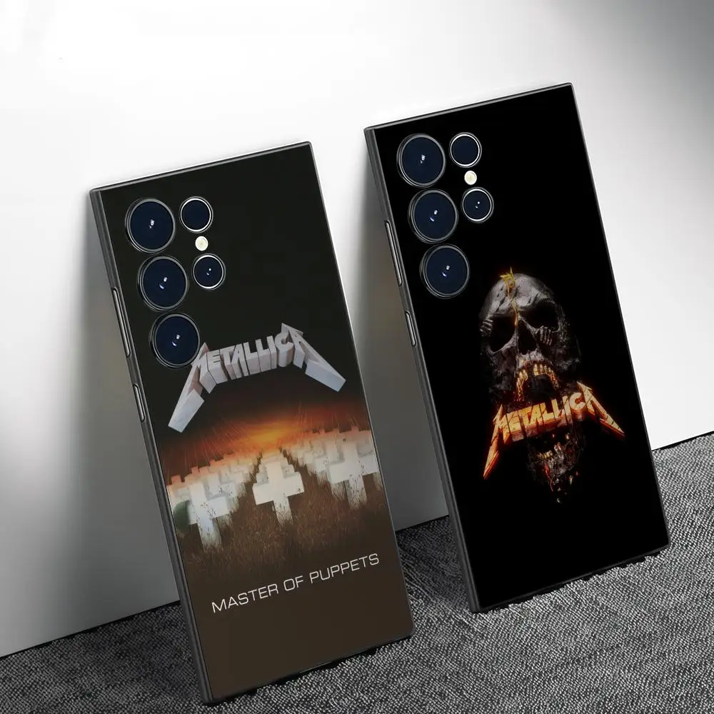 M-Metallicas Phone Case For Samsung Galaxy S25 S24 S22 S23 Ultra S21 S20 Plus Frosted Full Soft Case