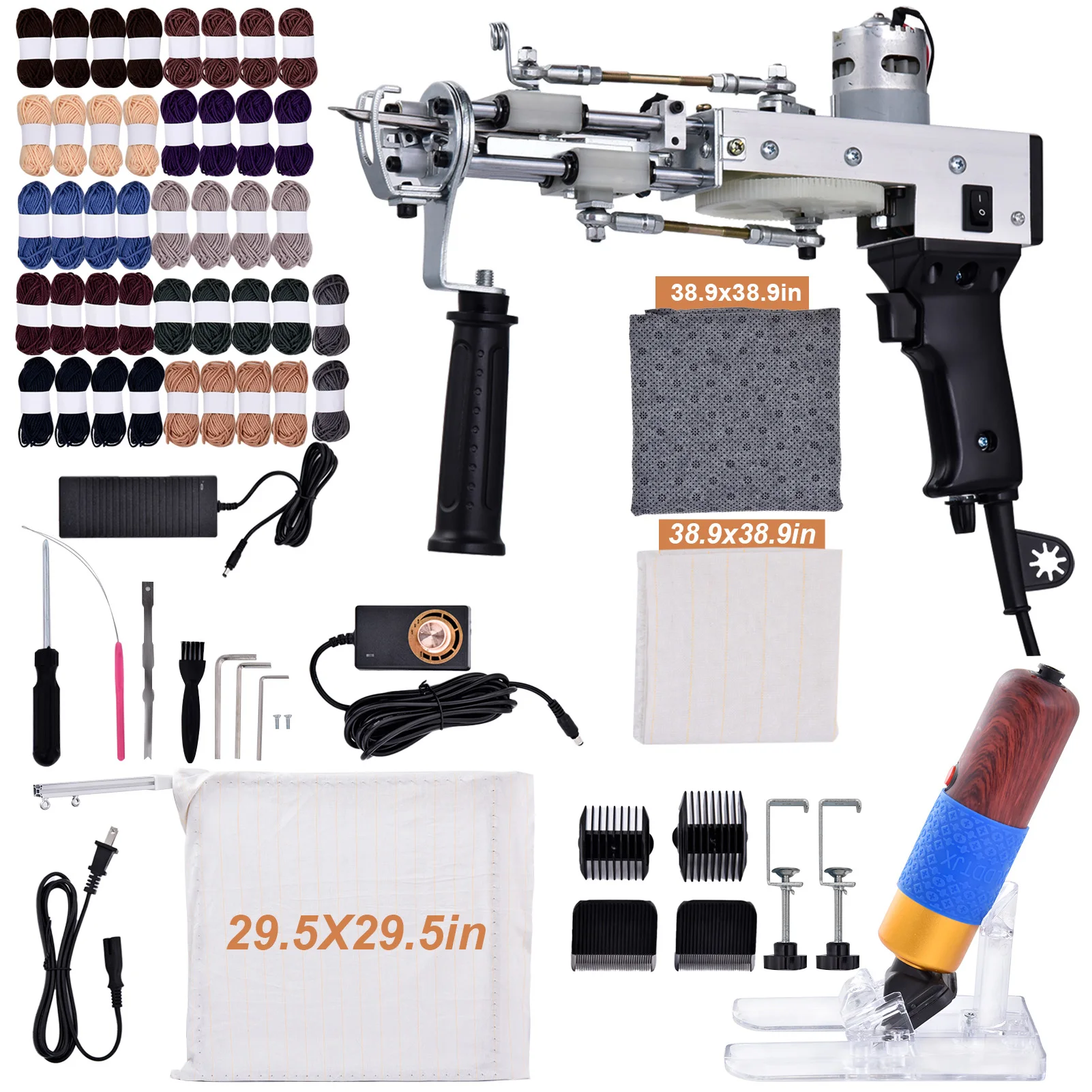 

Rug Making Kit for Adults Rug Making Kit with Carpet Trimmer Rug Maker Machine for Beginners,Rug Making Supplies for Rug Tufting