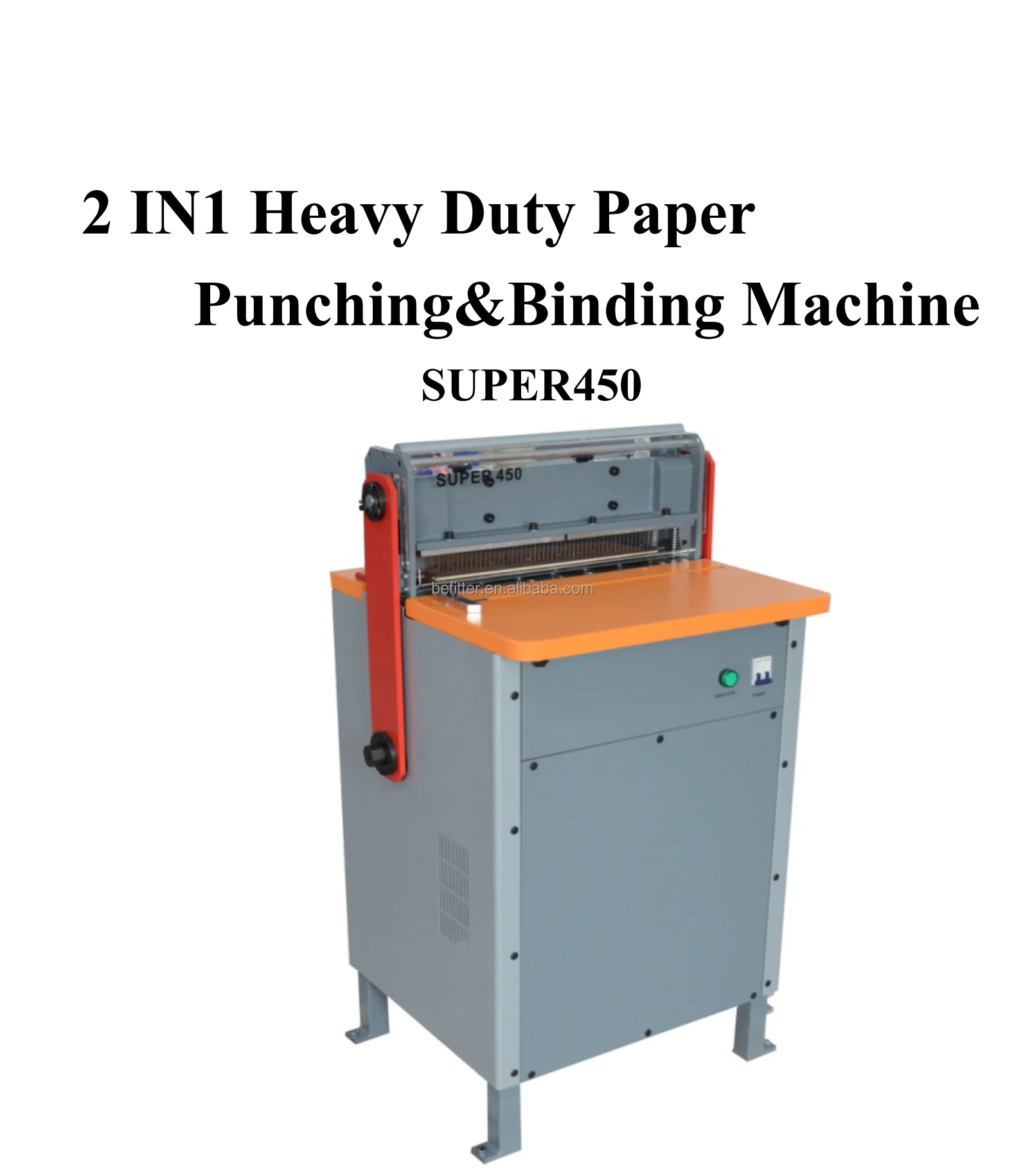Super450- 2 in 1 Heavy Duty Paper Punching & Binding Machine Hole Punching Machine  for A3 Size Calendar Notebook