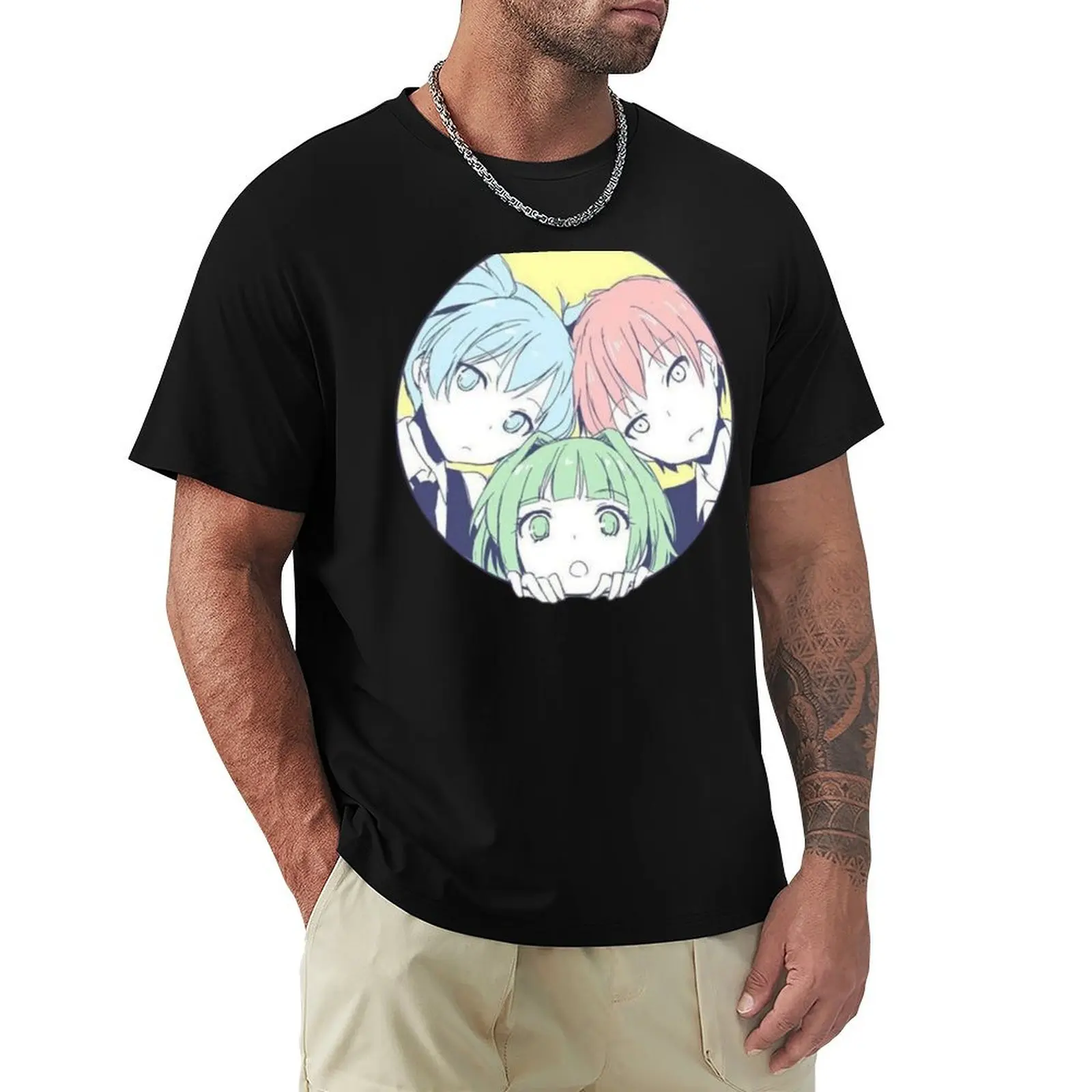 

Nagisa, Karma & Kayano - Assasination Classroom Design Sticker T-Shirt blacks anime tshirt croswit shirt man sweat shirts, men