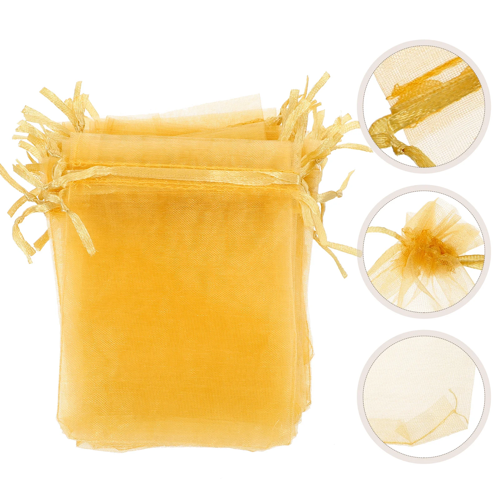 

100Pcs Drawstring Gift Bags Small Organza Pouches for Jewelry Bracelet Candy Packaging Wedding Party Favors Multi-Function Bag