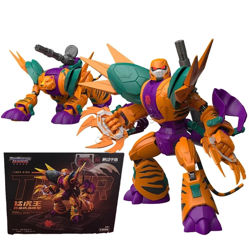 

Spot SaleRoboWarriors The Adventures of Luoluo Meng Hu Wang Action Figures Alloy Finished Mol Cool-looking Mech Suit Toys for Bo