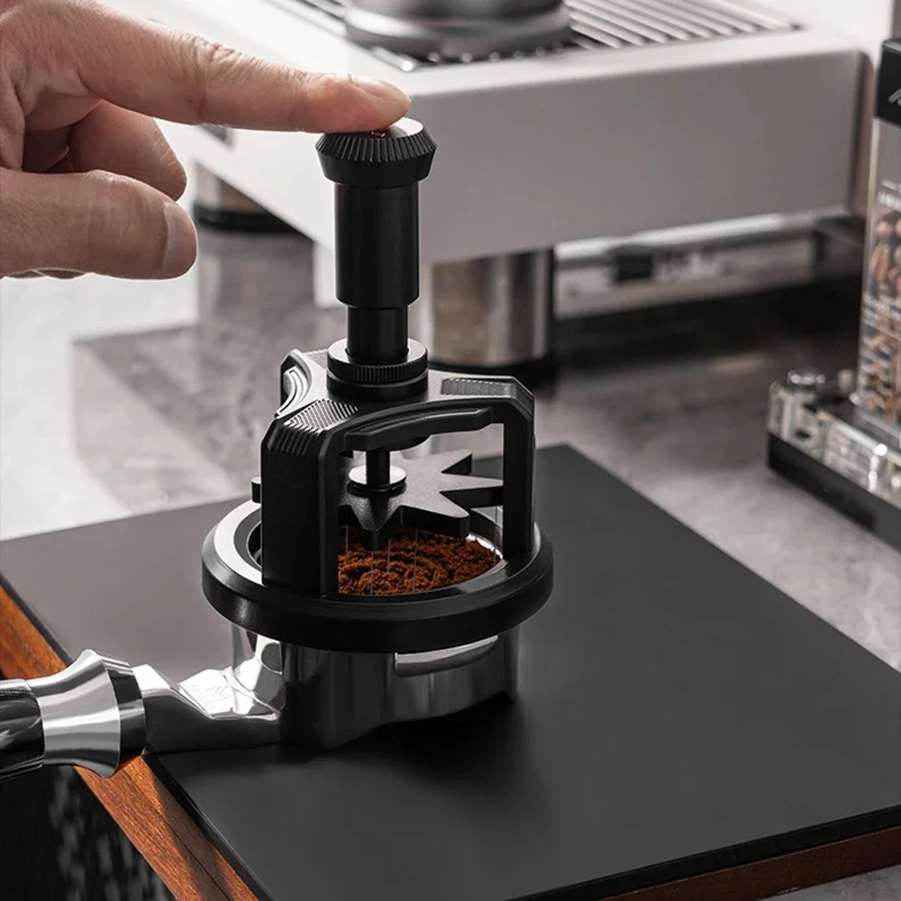 

51/53/58 мм пресс и вращающаяся игла для тампера для кофе MUVNA, магнитная игла для кофе эспрессо, рассыпчатая игла для порошка, аксессуары для бариста