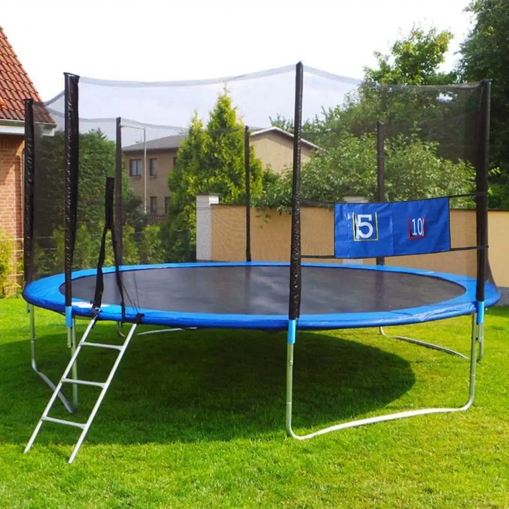 Easy Installation Trampoline Hoop Outdoor Trampoline Throwing Net Basketball Hoop Set for Kids Fun Sports Fitness for Gym