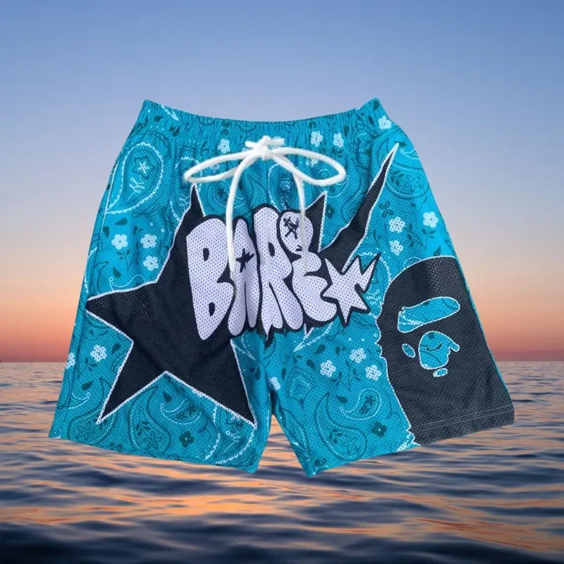 

Fashion, Casual, Loose, Sporty, Quick Drying, Sweat Absorbing Street Trend Men's and Women's Shorts for Children