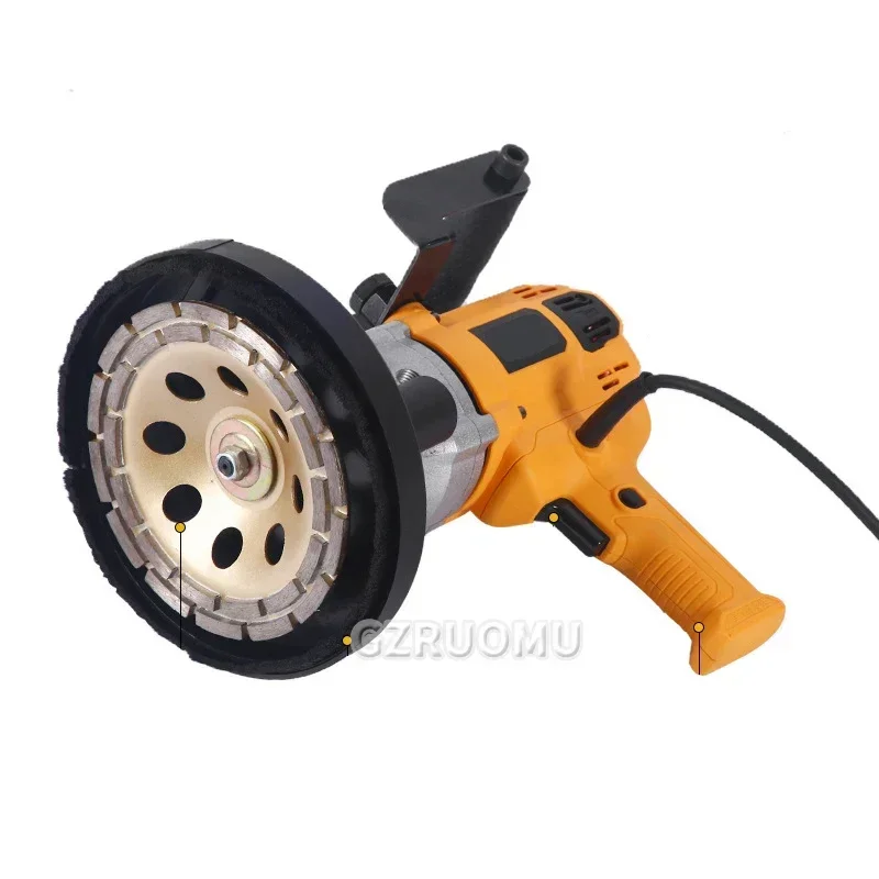 

Wall Grinding Machine Industrial Floor Concrete Polishing Cement Rough Grinding Planer Dust-free Dead-end Grinder Tools 1200W