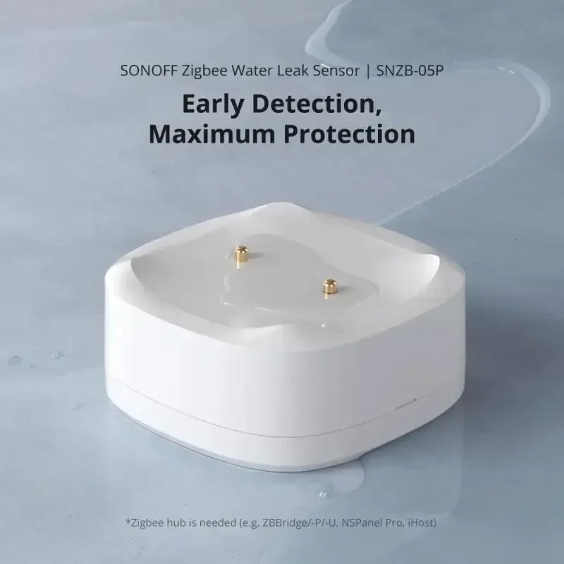 NEW SONOFF SNZB-05P Zigbee Water Leakage Sensor Detector 5 Years Lifetime IP67 Waterproof Smart Home With Alexa Google Home MQTT