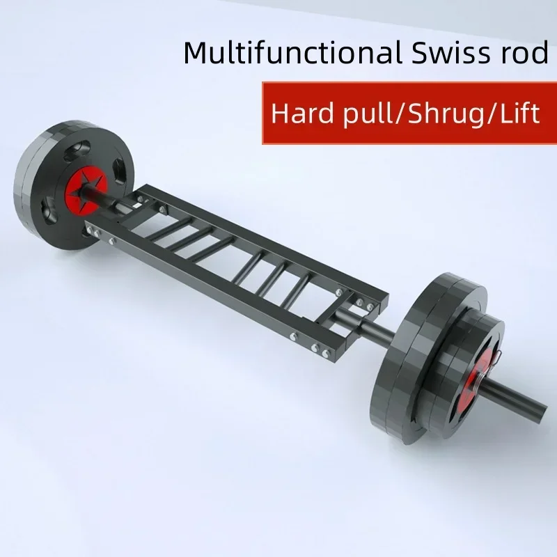 

Multi-position Swiss Bar Bench Press Barbell Bar Squat Lifting Ring Big Hole Ao Bar Gym Universal Sports Weight Equipment