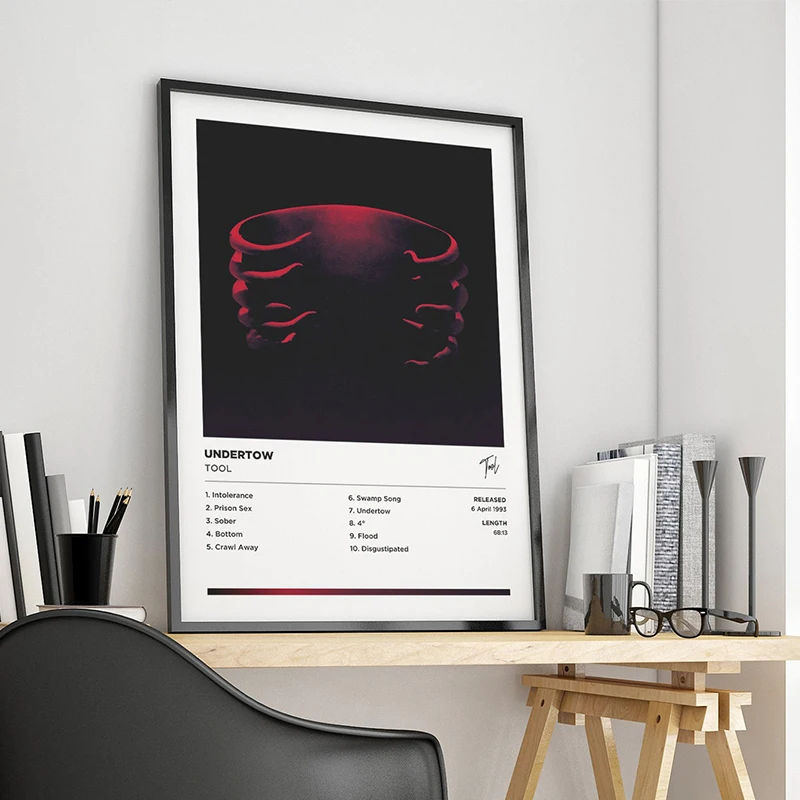 90s Rock Band Tool Poster Retro Music Album 10000 Days Lateralus Canvas Print Wall Art Picture Office Dorm Room Aesthetic Decor
